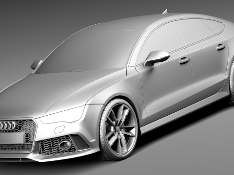 Audi RS7 Sportback Performance 2016 3D Model