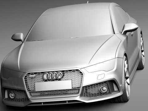 Audi RS7 Sportback Performance 2016 3D Model