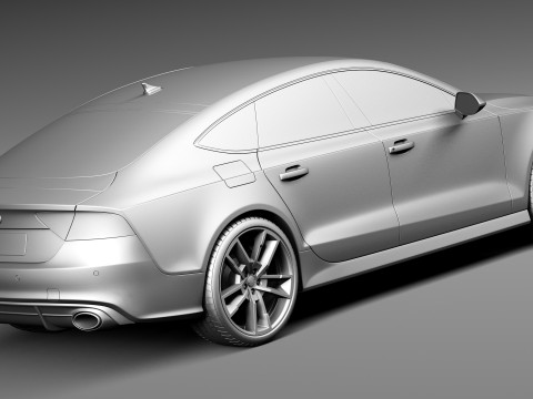 Audi RS7 Sportback Performance 2016 3D Model