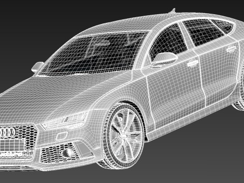 Audi RS7 Sportback Performance 2016 3D Model