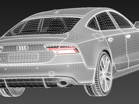 Audi RS7 Sportback Performance 2016 3D Model