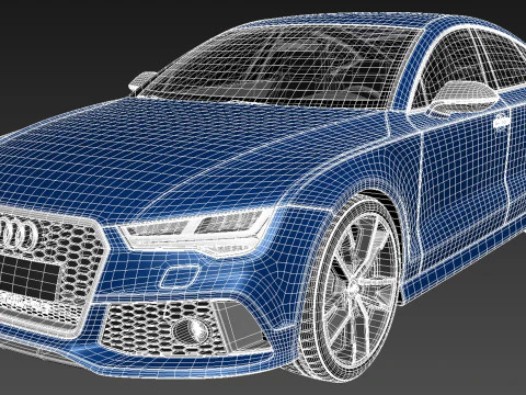Audi RS7 Sportback Performance 2016 3D Model