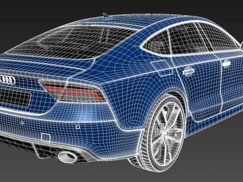 Audi RS7 Sportback Performance 2016 3D Model