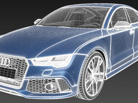 Audi RS7 Sportback Performance 2016 3D Model