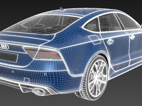 Audi RS7 Sportback Performance 2016 3D Model