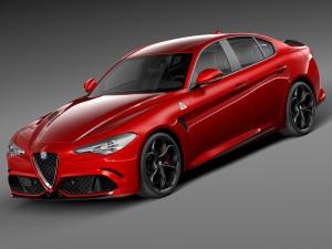 Alfa romeo giulia 2016 3D Model