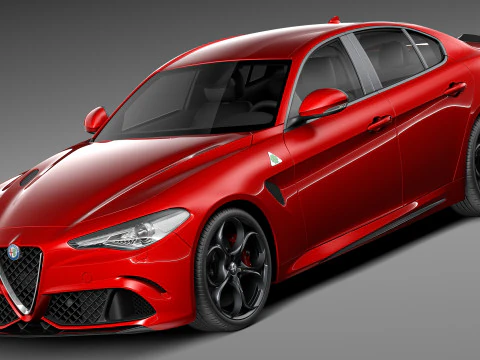 Alfa Romeo Giulia Quadrifoglio 2016 Model 3D