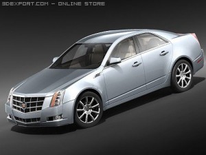 Cadillac CTS 2009 3D Model