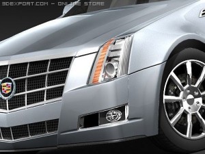 Cadillac CTS 2009 3D Model