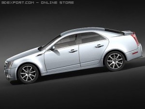 Cadillac CTS 2009 3D Model