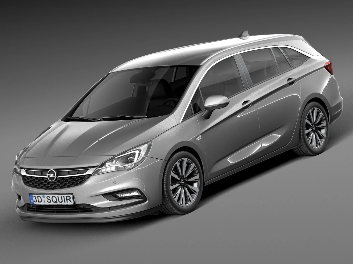 Opel Astra Sports Tourer 2016 3D Model .c4d .max .obj .3ds .fbx .stl .blend 