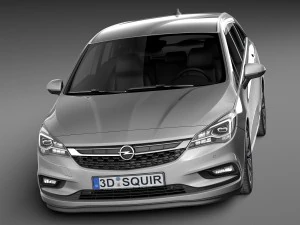 Opel Astra Sports Tourer 2016 3D Model