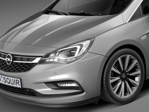 Opel Astra Sports Tourer 2016 3D-Modell