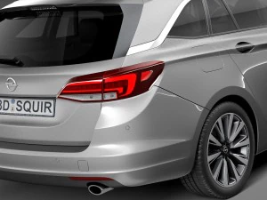 Opel Astra Sports Tourer 2016 3D Model