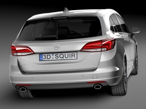 Opel Astra Sports Tourer 2016 3D-Modell