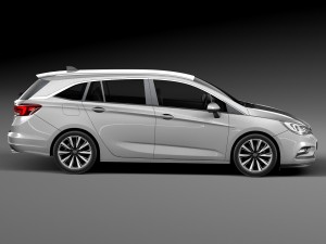Opel Astra Sports Tourer 2016 3D-Modell