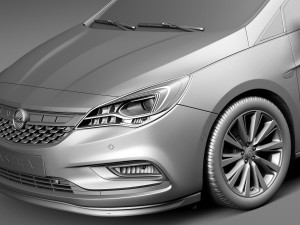 Opel Astra Sports Tourer 2016 3D-Modell