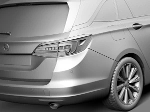 Opel Astra Sports Tourer 2016 3D Model