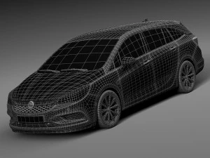 Opel Astra Sports Tourer 2016 3D Model