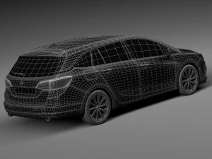 Opel Astra Sports Tourer 2016 3D Model