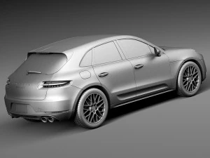 Porsche Macan GTS 2017 3D Model