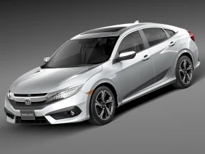 Honda Civic Sedan EX 2016 Modelo 3D