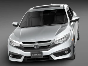 Honda Civic Sedan EX 2016 3D Model