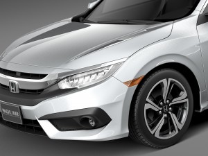 Honda Civic Sedan EX 2016 3D 模型