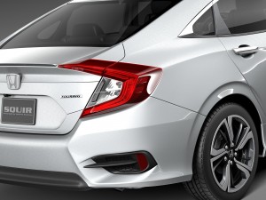 Honda Civic Sedan EX 2016 3D 模型