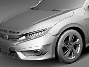Honda Civic Sedan EX 2016 3D Model