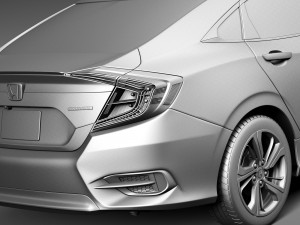 Honda Civic Sedan EX 2016 3D 模型