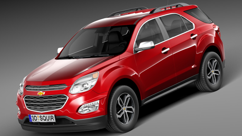 Chevrolet Equinox 2016 3D Model .c4d .max .obj .3ds .fbx .stl .blend