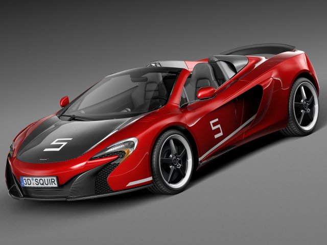 Mclaren 650S Can-Am 2016 3D Model .c4d .max .obj .3ds .fbx .stl .blend