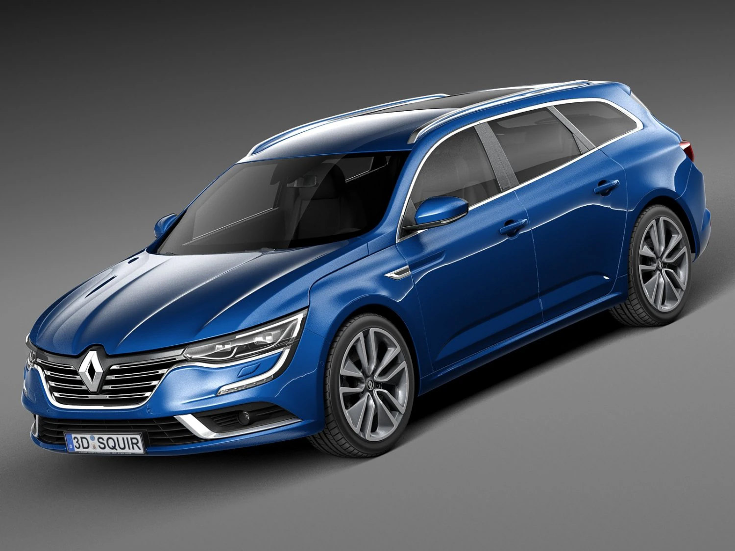 Renault Talisman Estate 2016 3D Model .c4d .max .obj .3ds .fbx .stl .blend