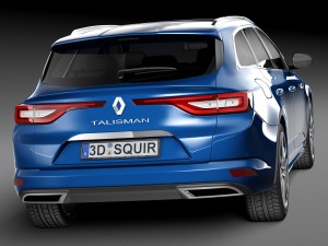 Renault Talisman Estate 2016 Modelo 3D