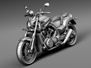 Yamaha VMAX 2015 Model 3D