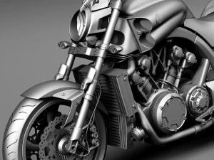 Yamaha VMAX 2015 3D Model