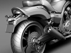 Yamaha VMAX 2015 3D Model