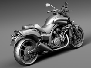 Yamaha VMAX 2015 Model 3D