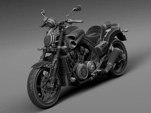 Yamaha VMAX 2015 3D Model