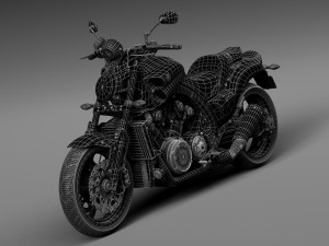 Yamaha VMAX 2015 Model 3D