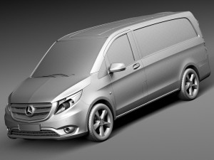 Mercedes-Benz Vito Panel Van 2015 Modelo 3D