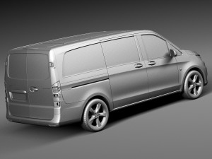 Mercedes-Benz Vito Panel Van 2015 Modelo 3D