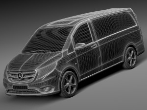 Mercedes-Benz Vito Panel Van 2015 Modelo 3D