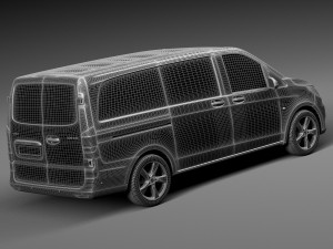 Mercedes-Benz Vito Panel Van 2015 Modelo 3D
