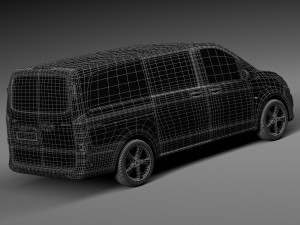 Mercedes-Benz Vito Panel Van 2015 Modelo 3D