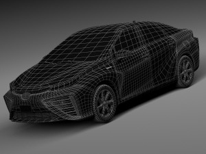 Toyota Mirai 2016 3D Model