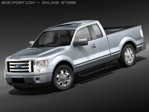 F-150 Super Cab 2009 midpoly 3D Model
