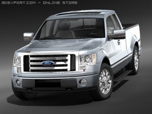 F-150 Super Cab 2009 midpoly Modelo 3D