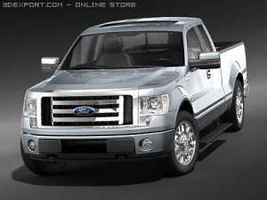 F-150 Super Cab 2009 midpoly 3D Model